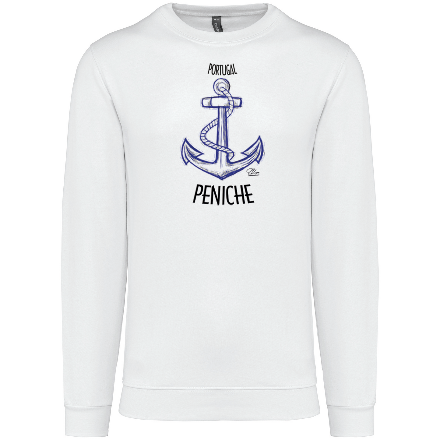 Sweatshirt Kariban sem Capuz Âncora Peniche