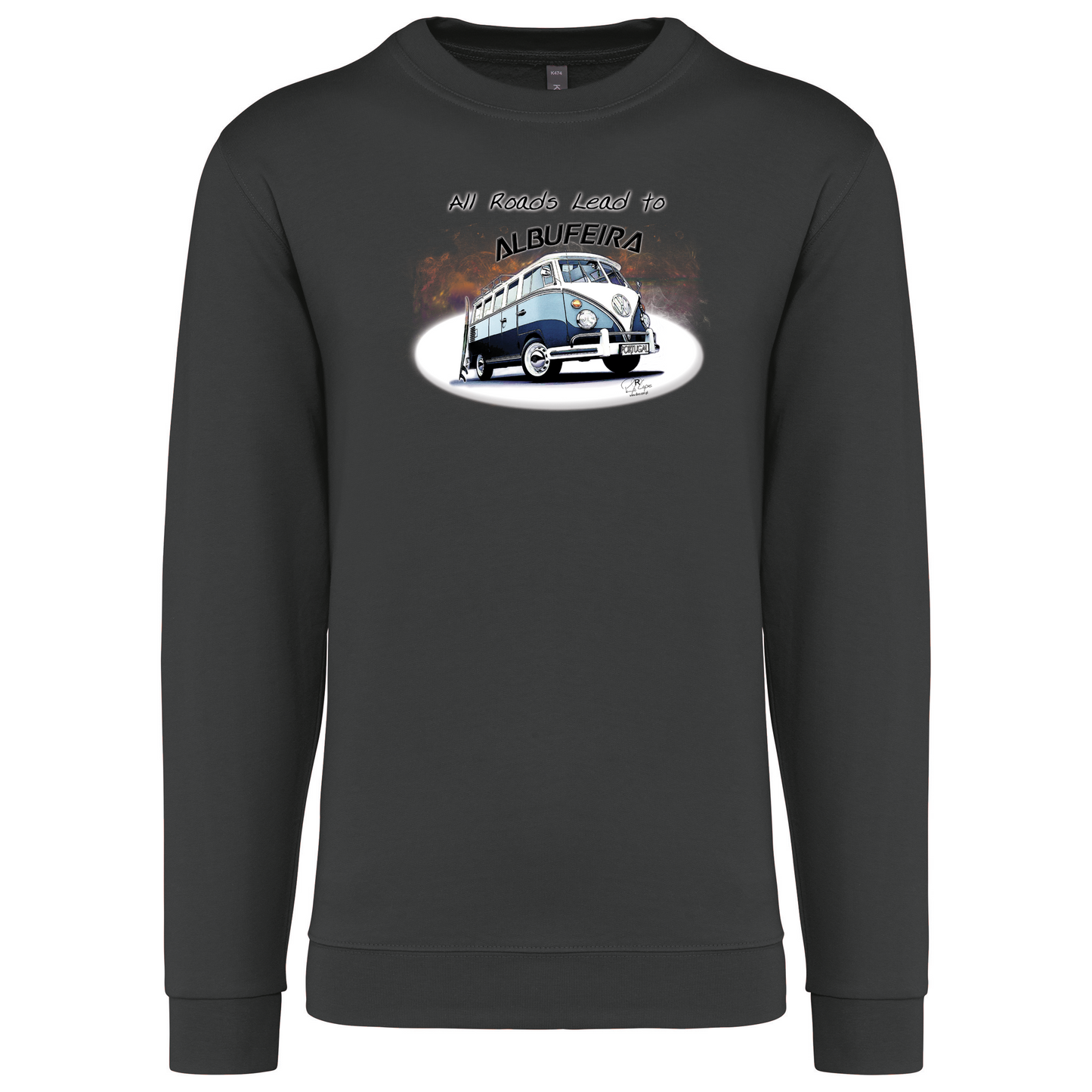Sweatshirt Kariban sem Capuz All Roads Lead to Albufeira