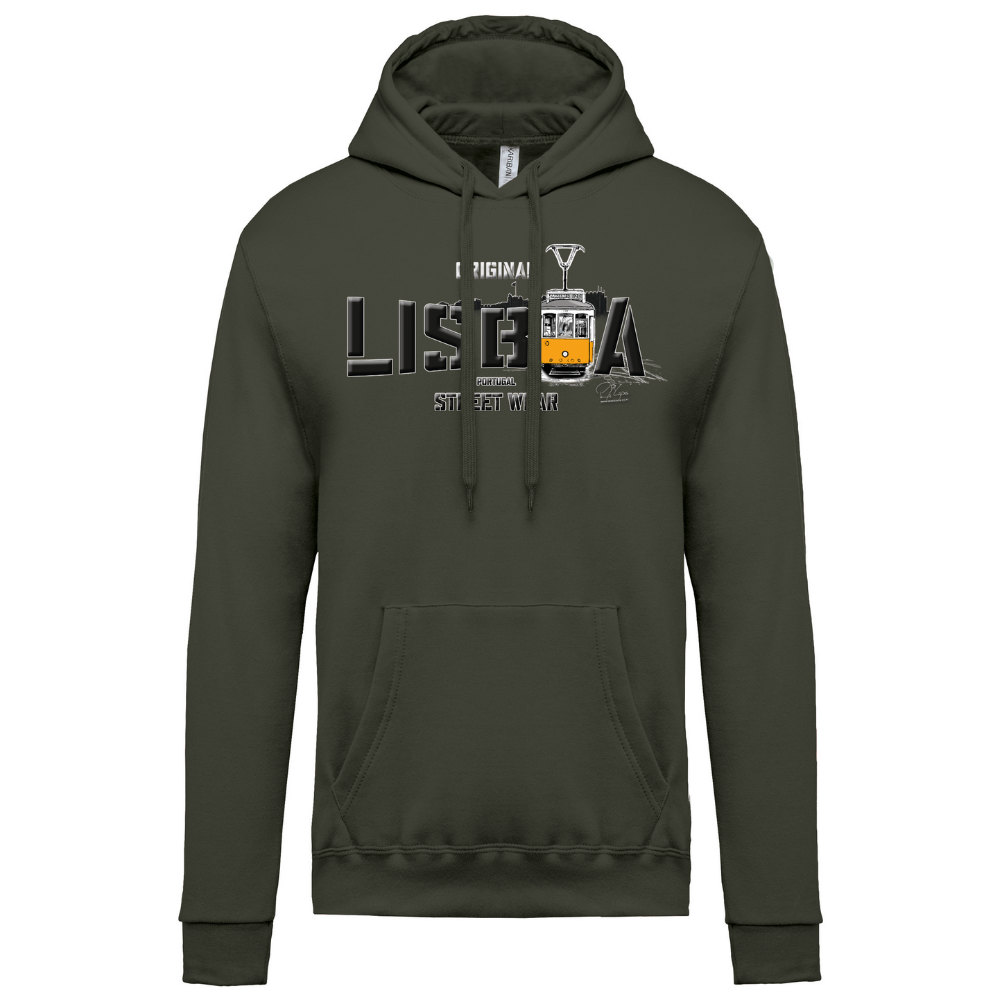 Sweatshirt Kariban com Capuz Original Lisboa