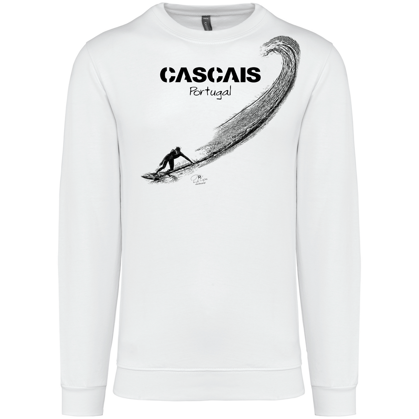Sweatshirt Kariban sem Capuz Surf Cascais