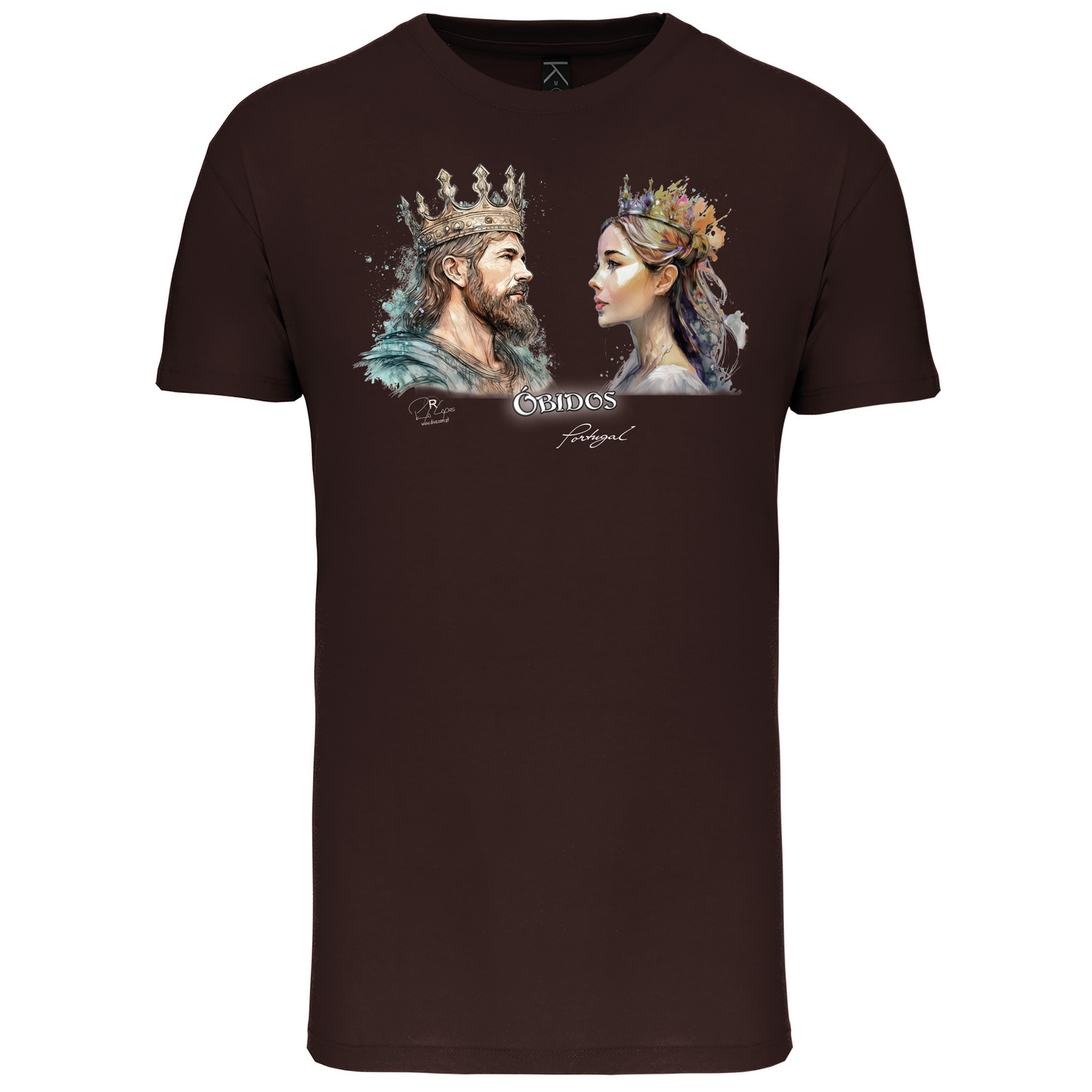 T-Shirt Algodão Biológico King and Queen Óbidos
