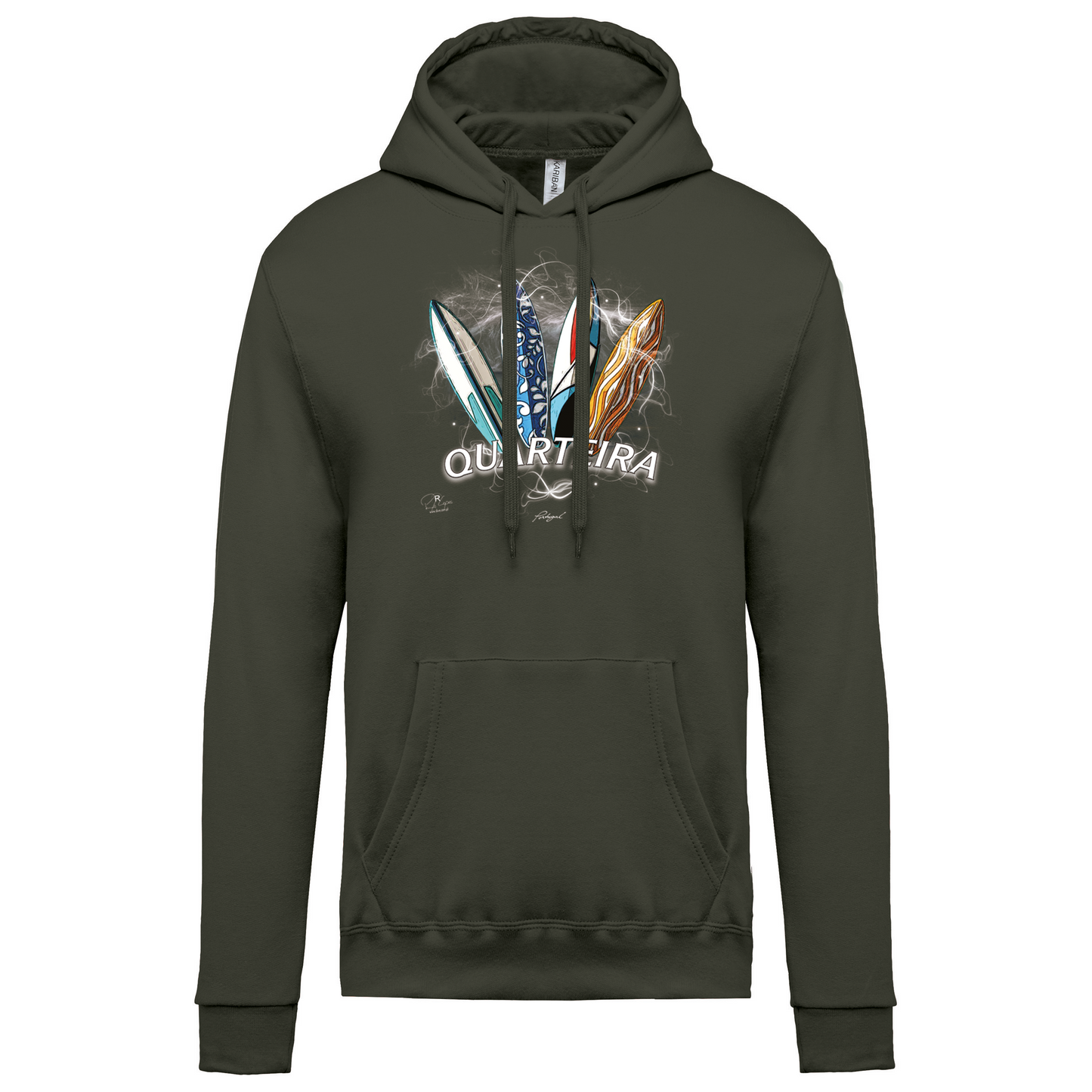 Sweatshirt Kariban com Capuz Surfboards Quarteira