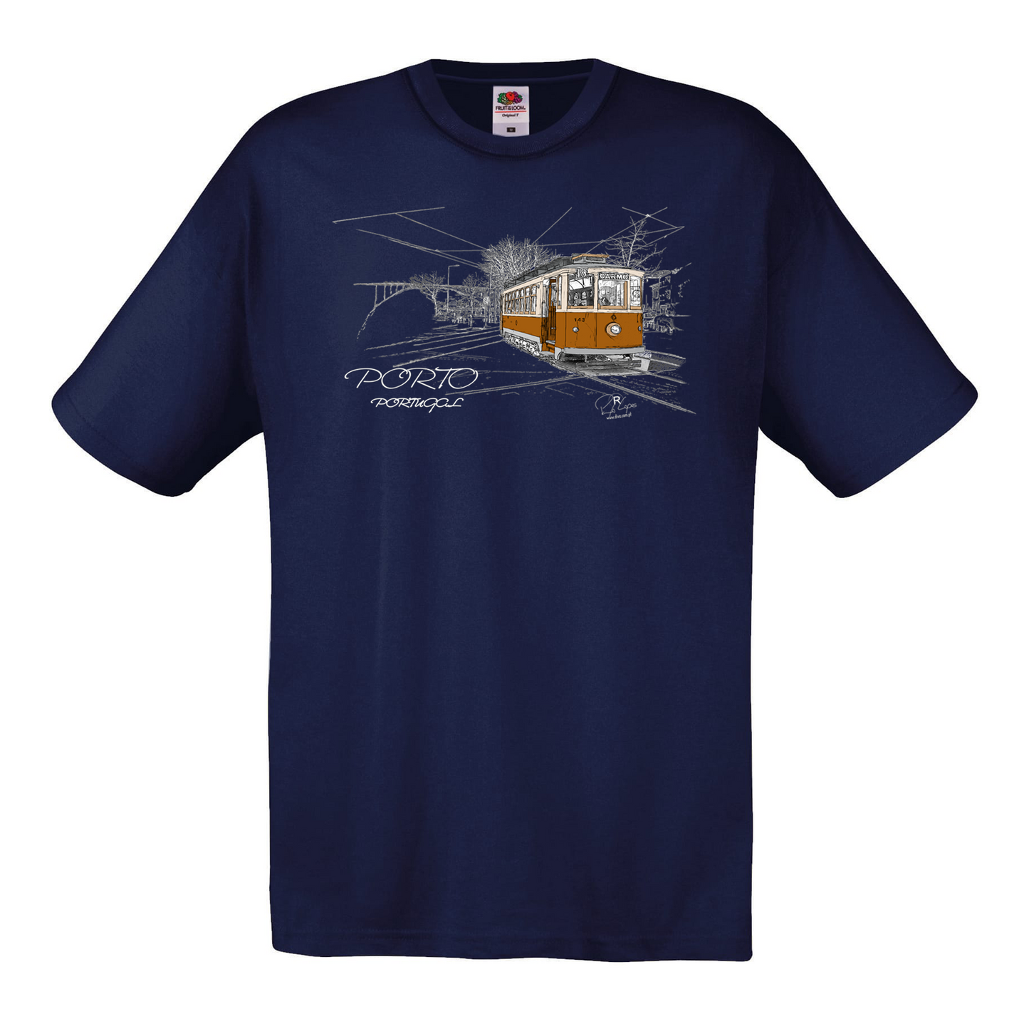 T-shirt Fruit of the Loom, Original 145g, Carmo