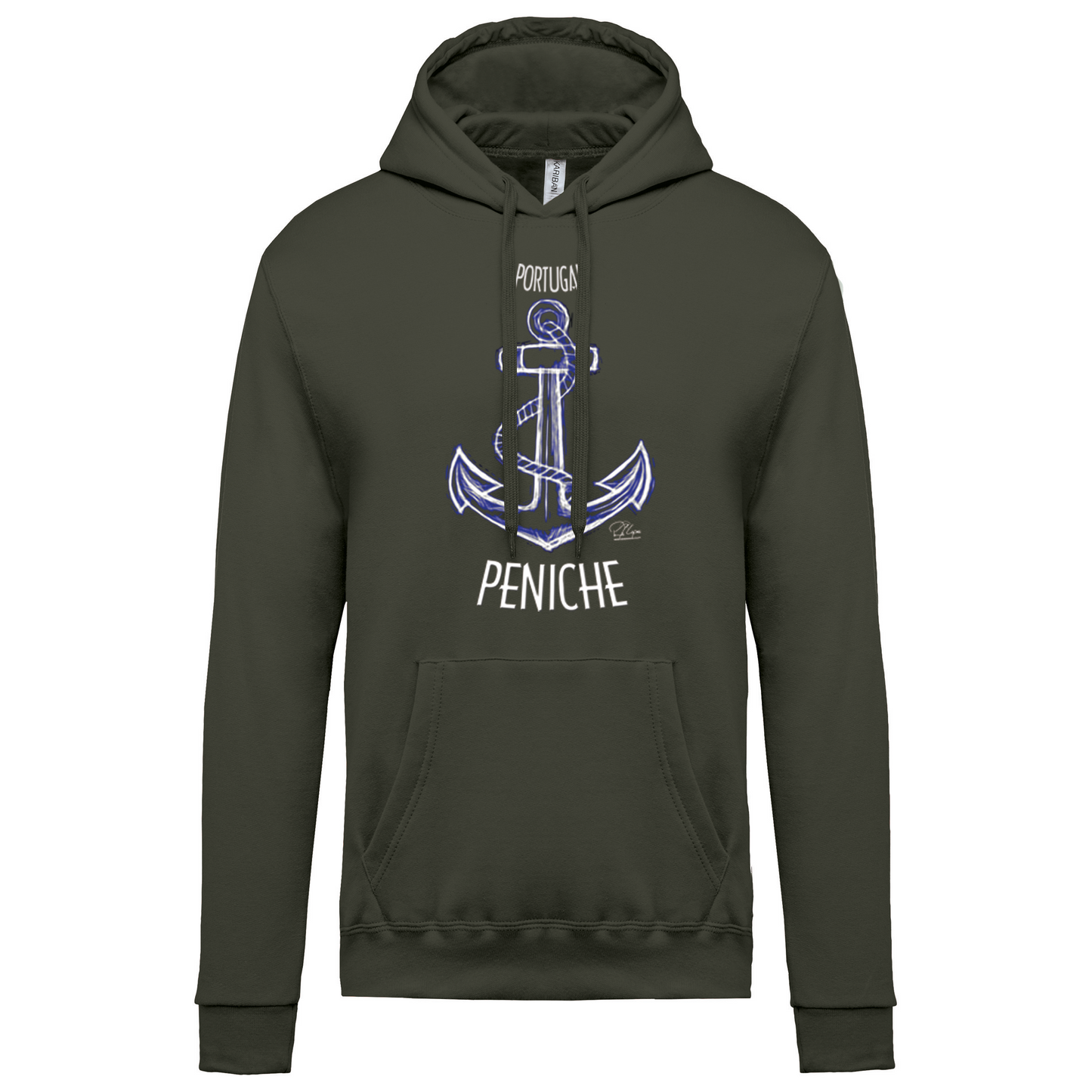 Sweatshirt Kariban com Capuz Âncora Peniche