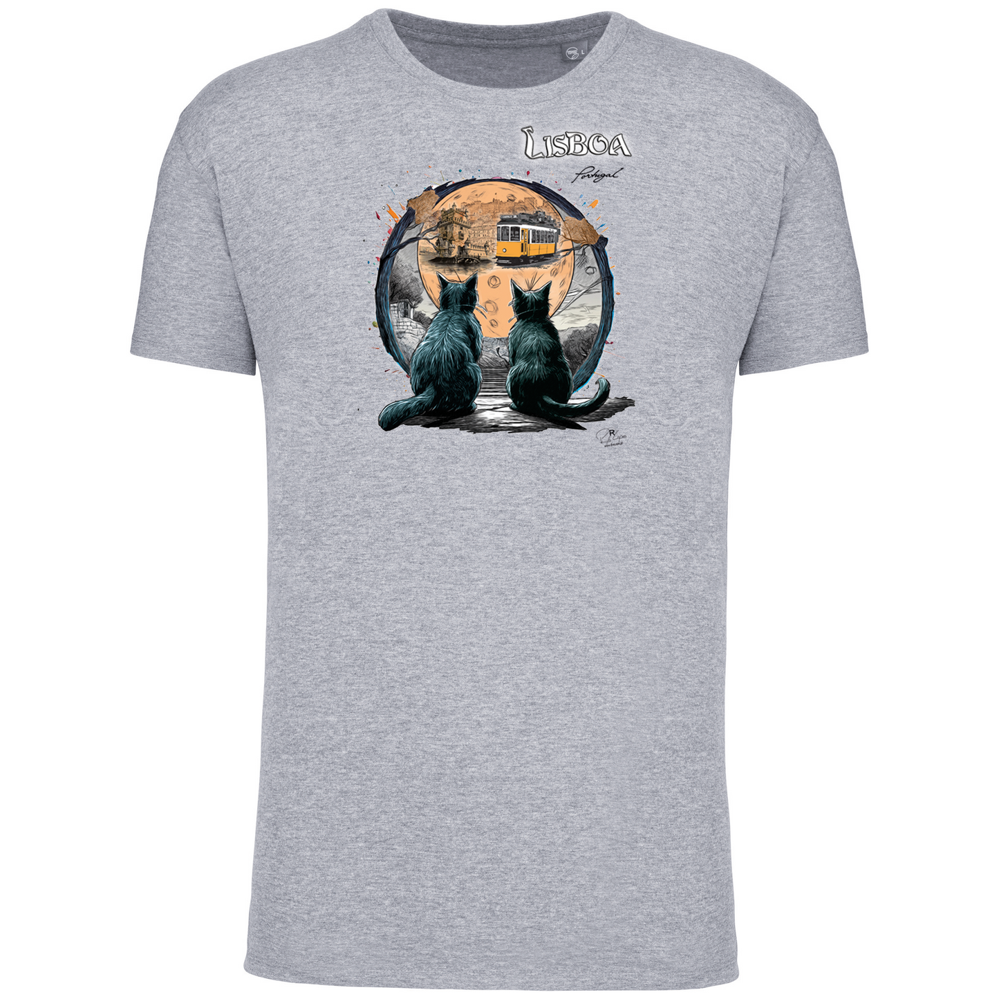 T-Shirt Algodão Biológico Luar Lisboa