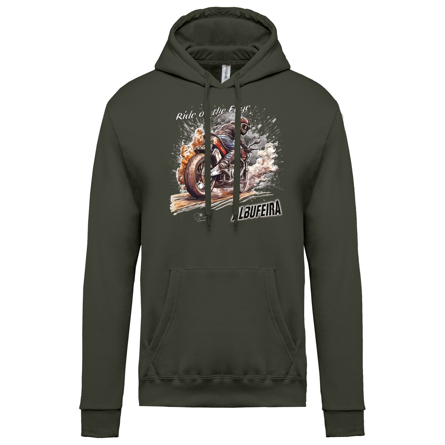 Sweatshirt Kariban com Capuz Ride on the Edge Albufeira