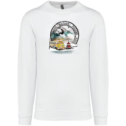 Sweatshirt Kariban sem Capuz Surf Life Nazaré