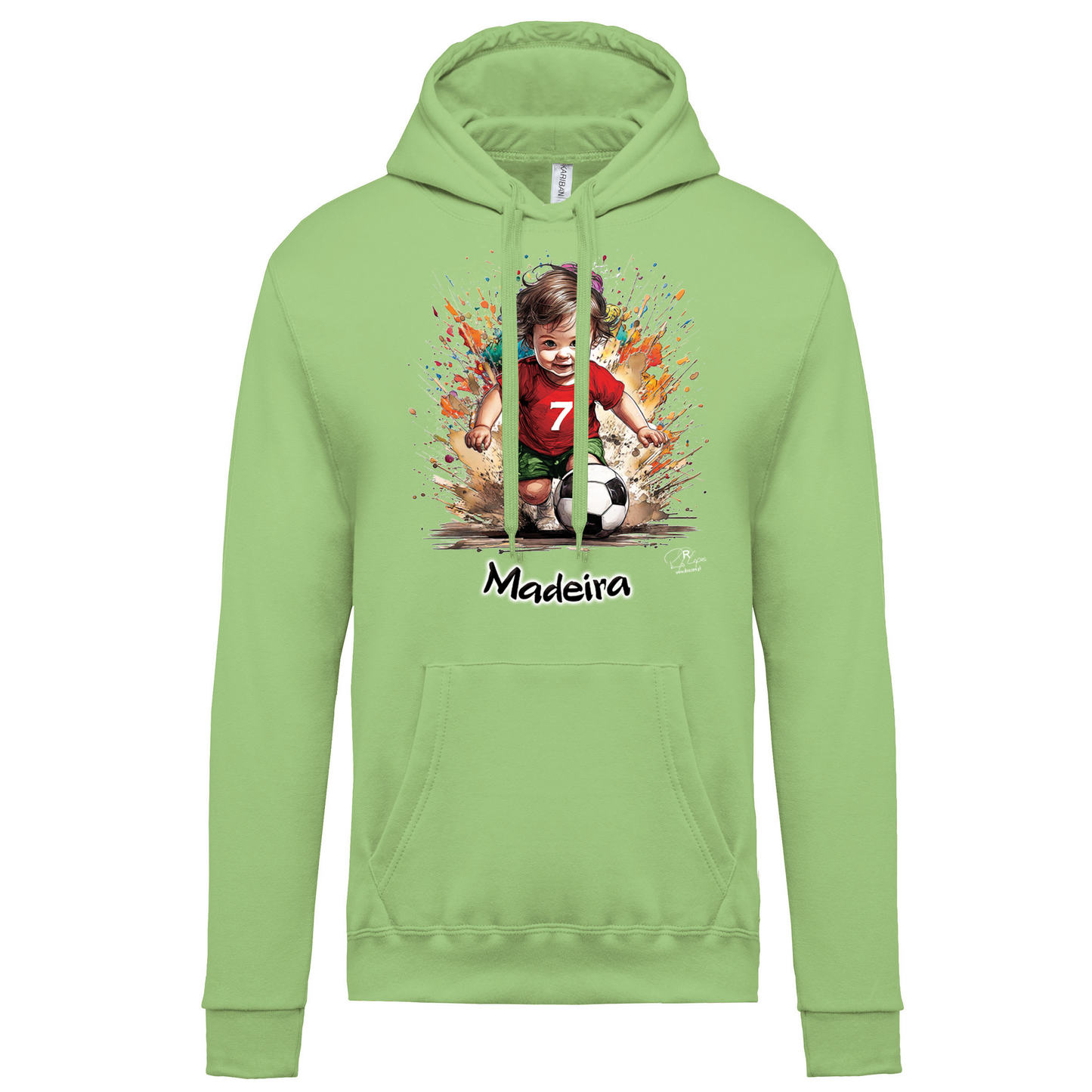 Sweatshirt Kariban com Capuz 7 Madeira