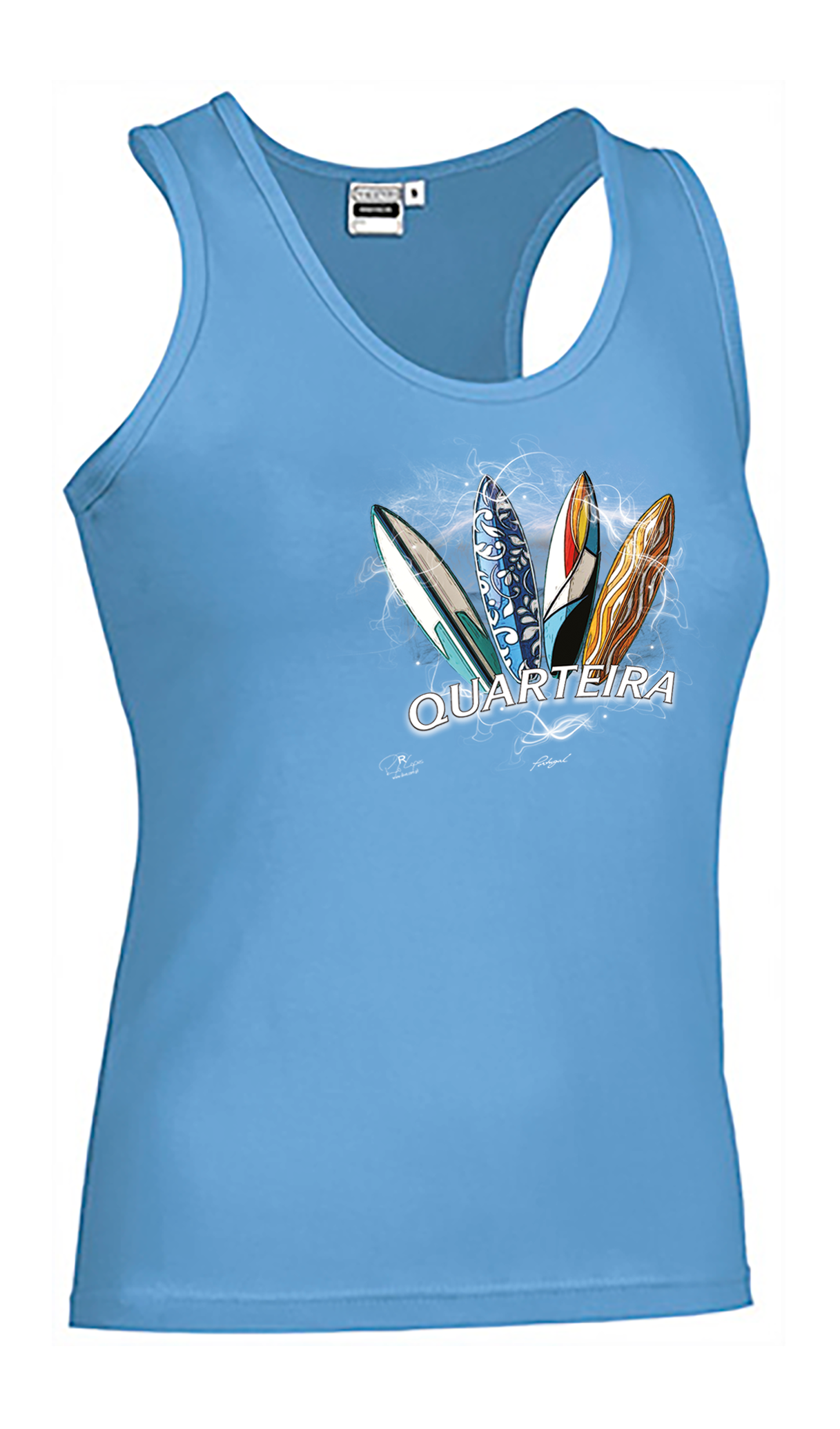 T-shirt Alças Senhora Surfboards Quarteira