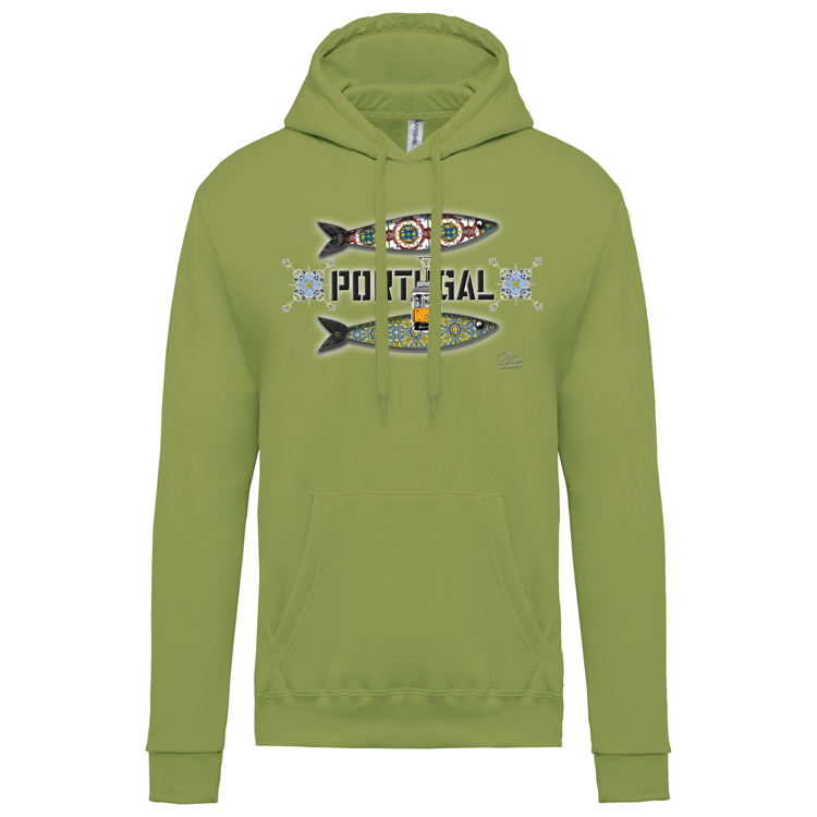 Sweatshirt Kariban com Capuz Duas Sardinhas Coimbra