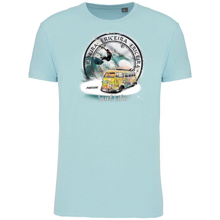T-Shirt Algodão Biológico Surf Life Ericeira