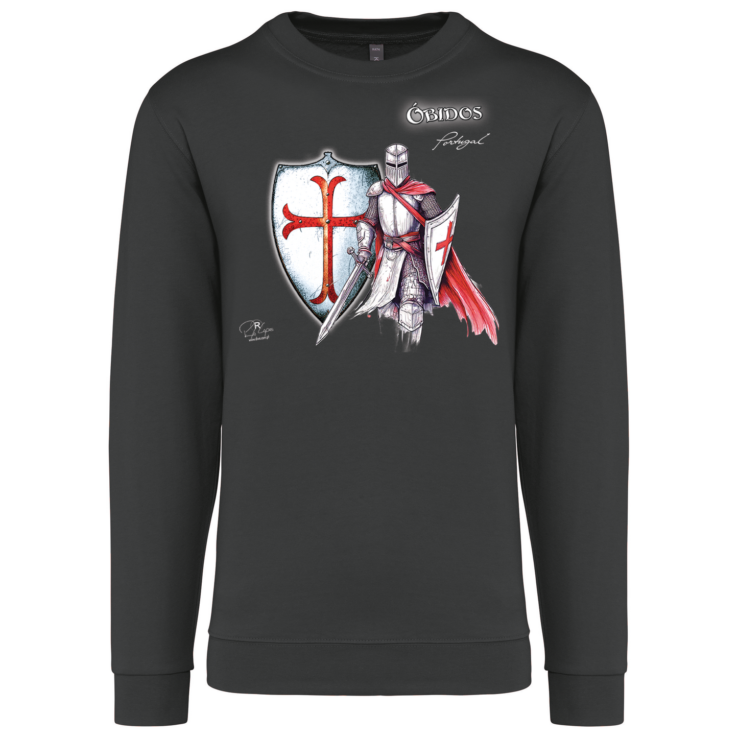 Sweatshirt Kariban sem Capuz Templário Óbidos