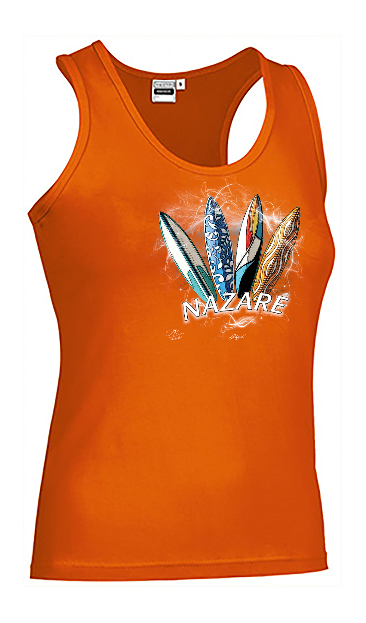 T-shirt Alças Senhora Surfboards Nazaré