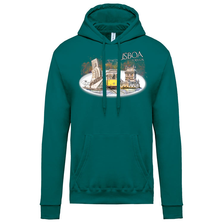 Sweatshirt Kariban com Capuz Monumentos Belém