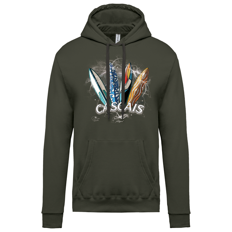 Sweatshirt Kariban com Capuz Surfboards Cascais