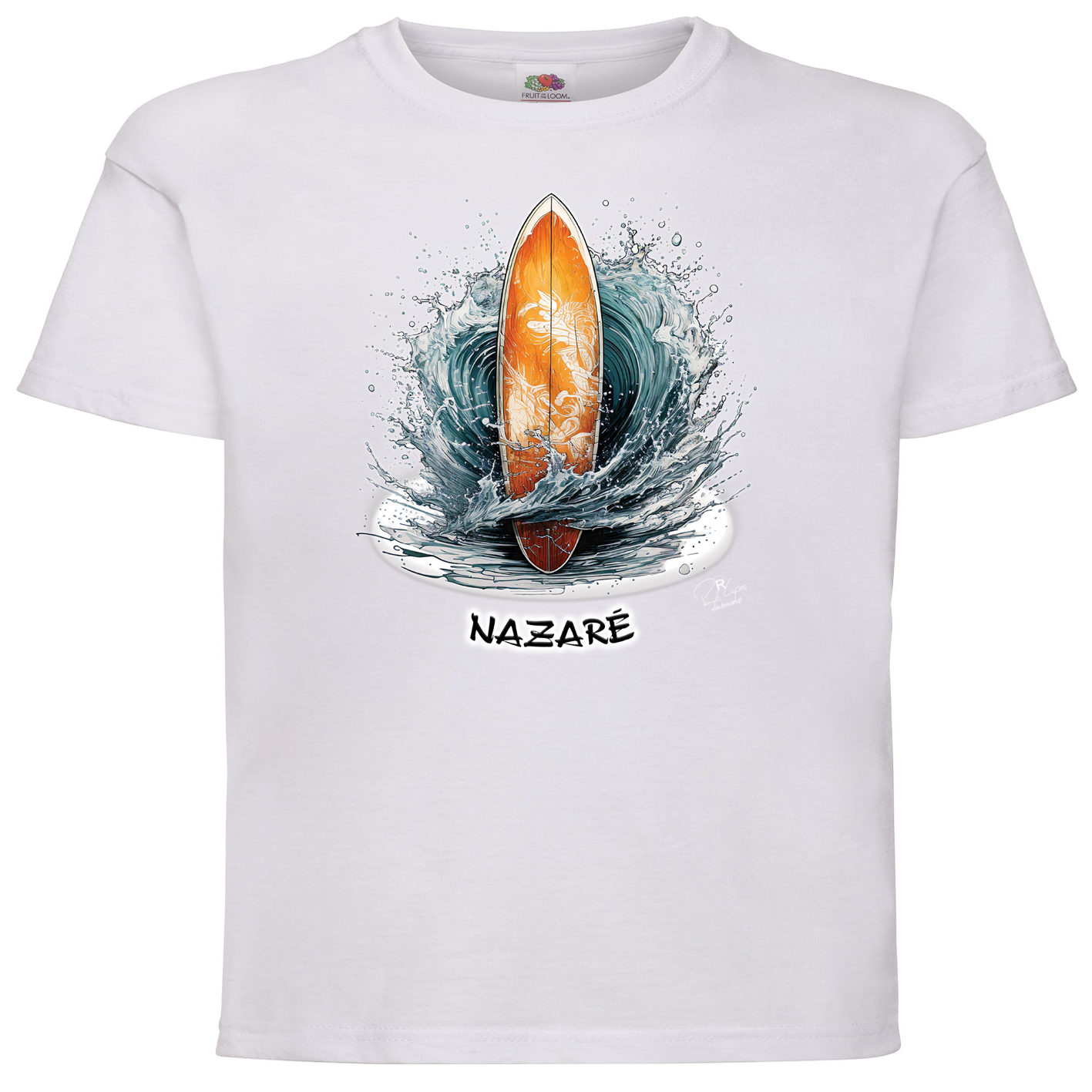 T-shirt Fruit of the Loom Kids Prancha Nazaré