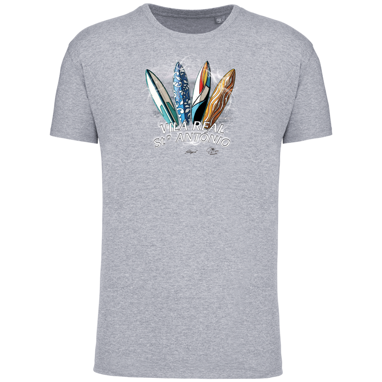 T-Shirt Algodão Biológico Surfboards Vila Real Stº António