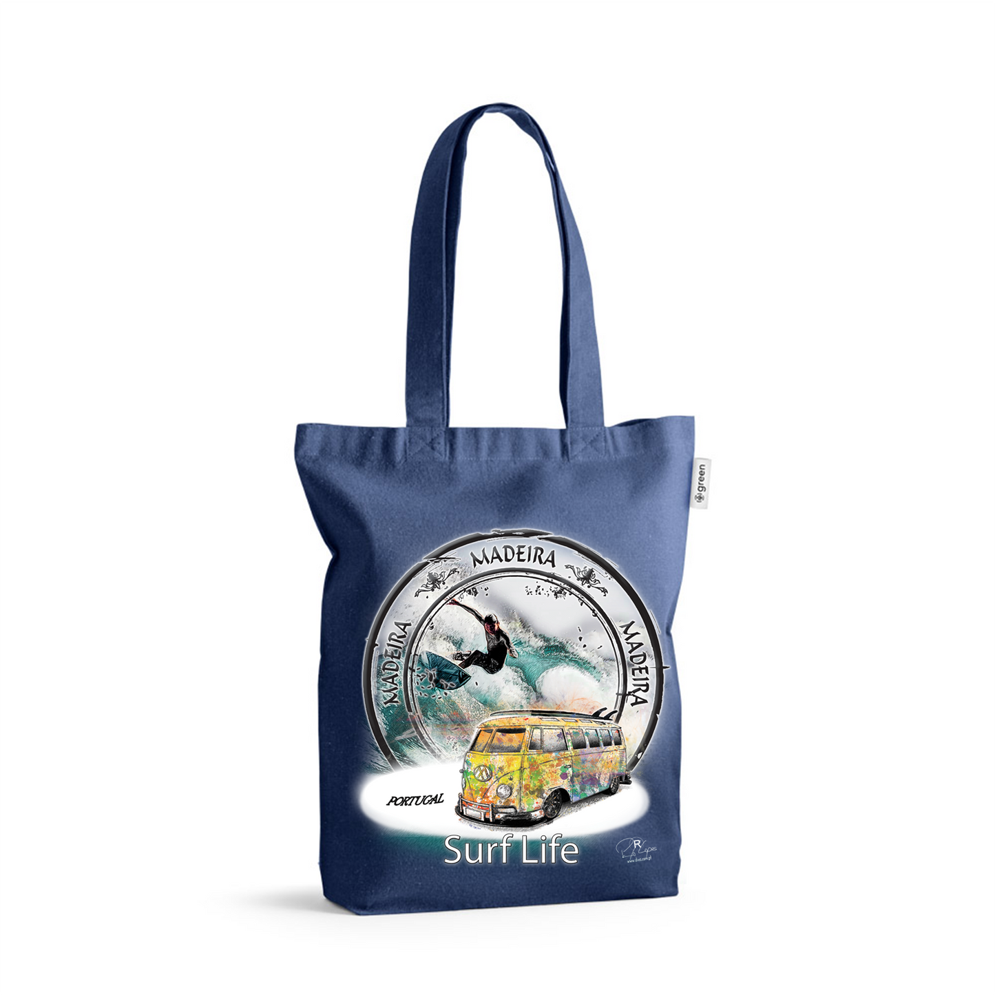 Sacos de Algodão Ecológico 220g Surf Life Ilha da Madeira