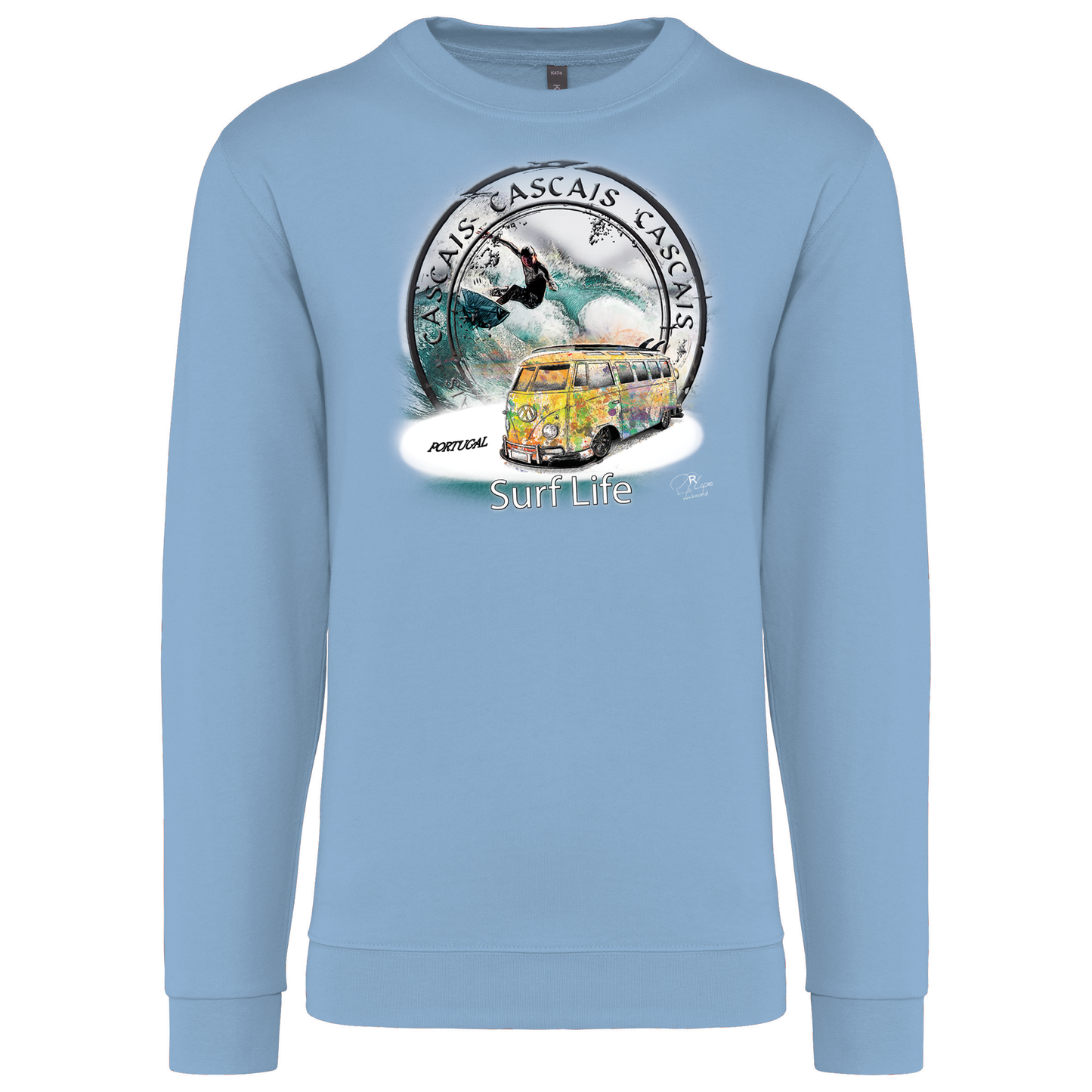 Sweatshirt Kariban sem Capuz Surf Life Cascais