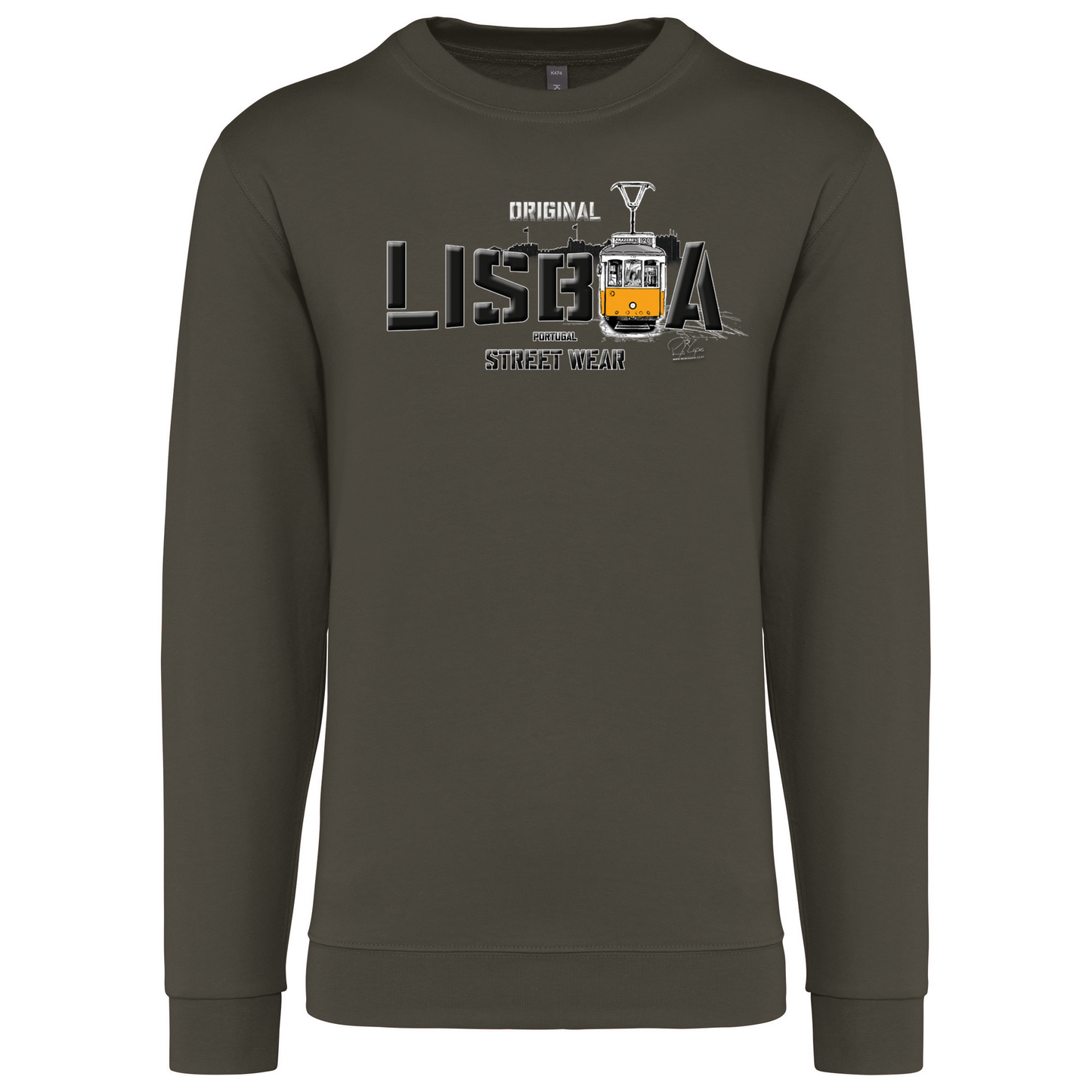 Sweatshirt Kariban sem Capuz Original Lisboa
