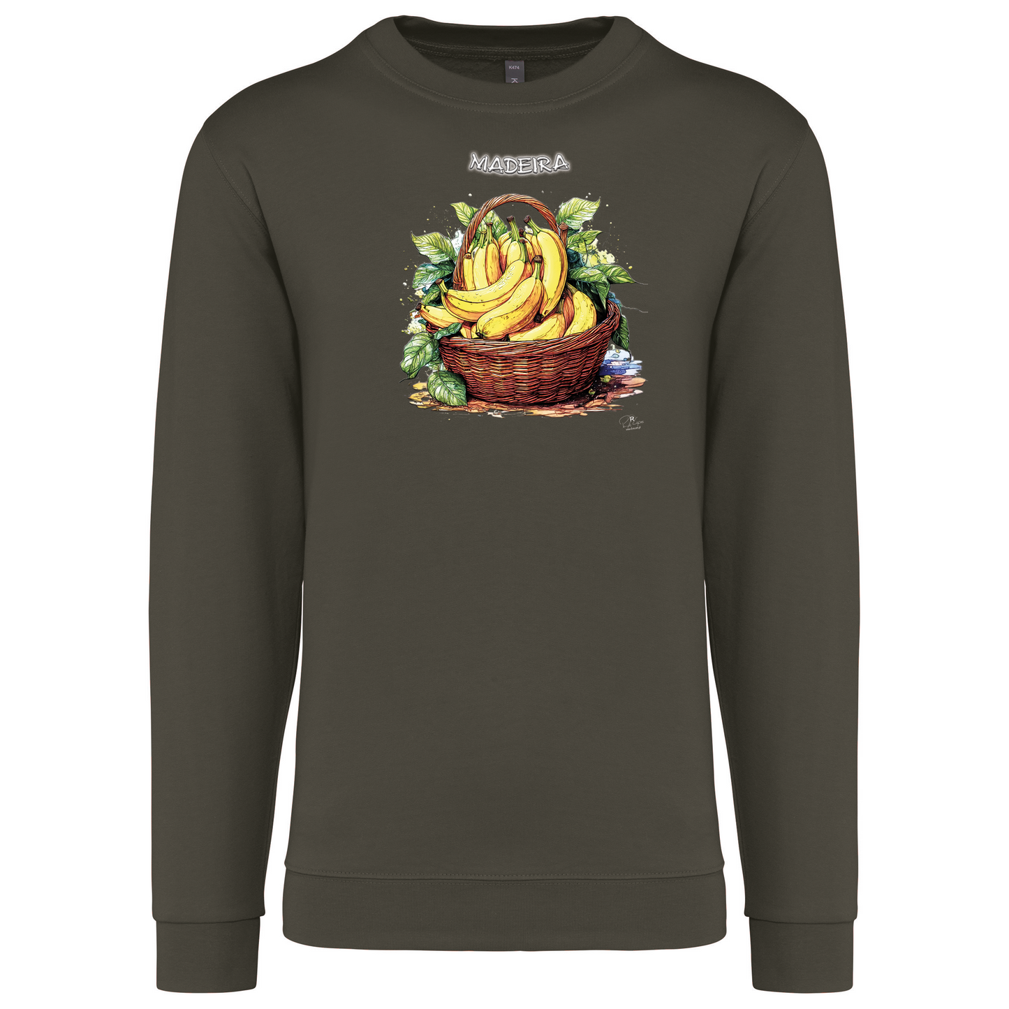 Sweatshirt Kariban sem Capuz Cesto Bananas