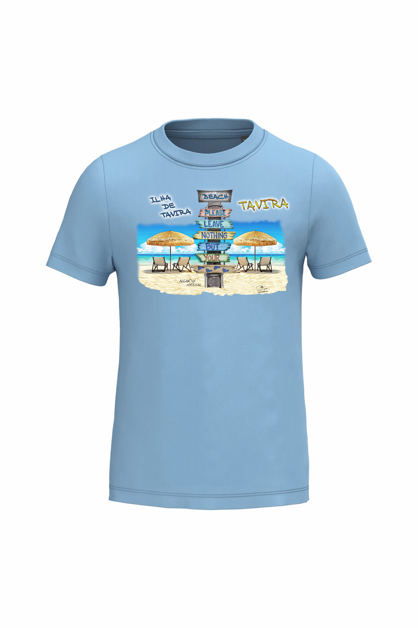 T-shirt de Criança Kariban Pégadas Tavira