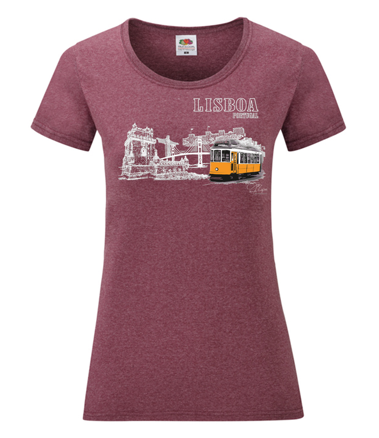 T-shirt Senhora Monumentos Lisboa