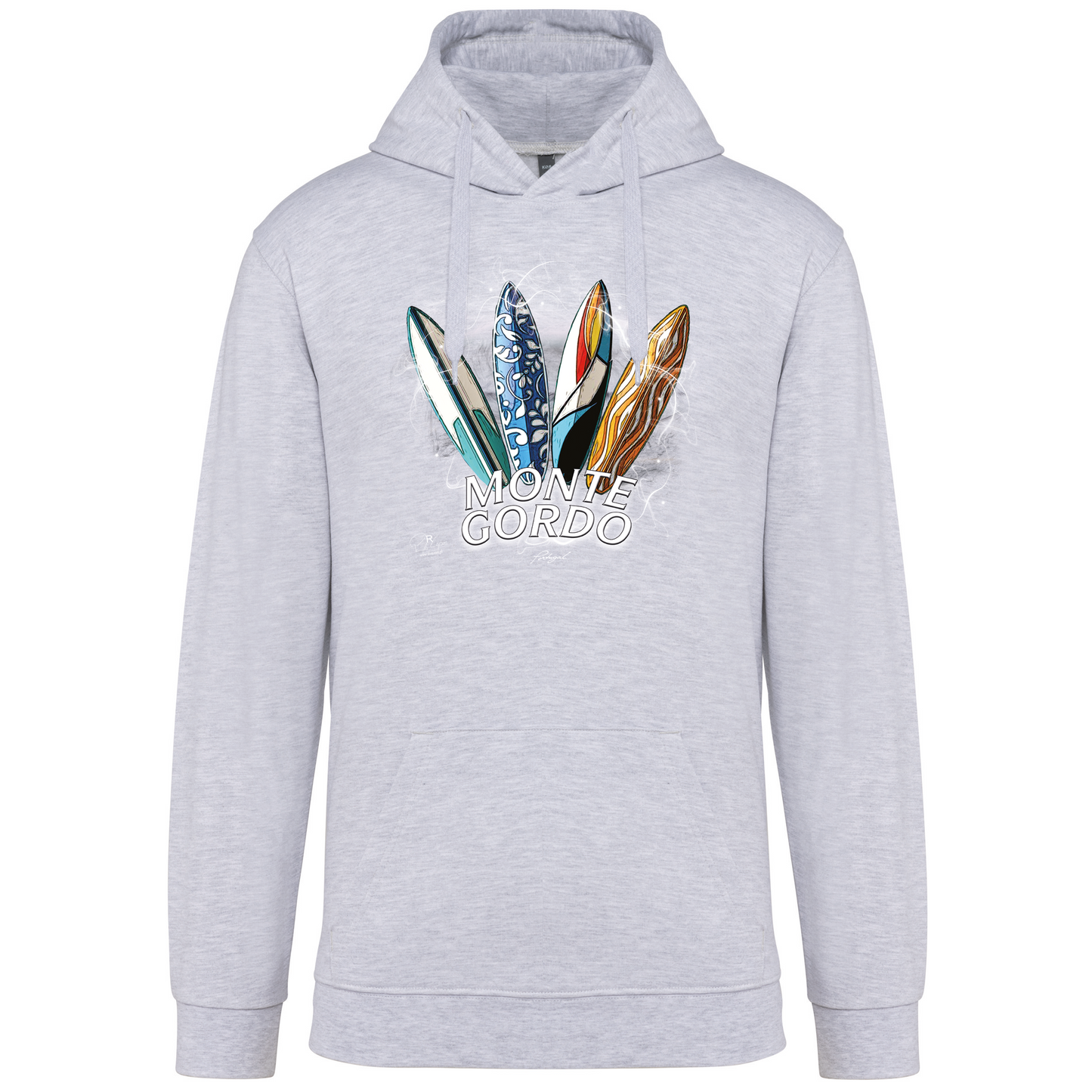 Sweatshirt Kariban com Capuz Surfboards Monte Gordo