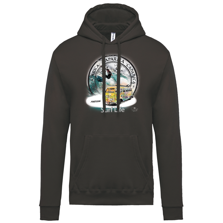 Sweatshirt Kariban com Capuz Surf Life Caparica