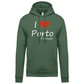 Sweatshirt Kariban com Capuz I Love Porto