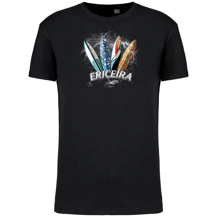 T-Shirt Algodão Biológico Surfboards Ericeira