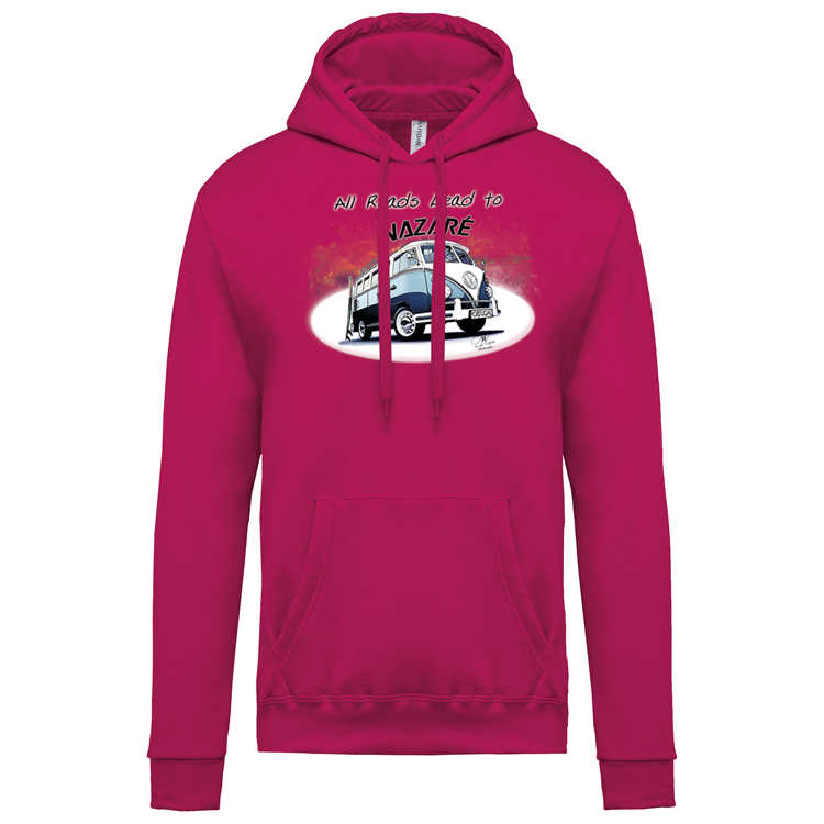 Sweatshirt Kariban com Capuz All Roads Lead to Nazaré