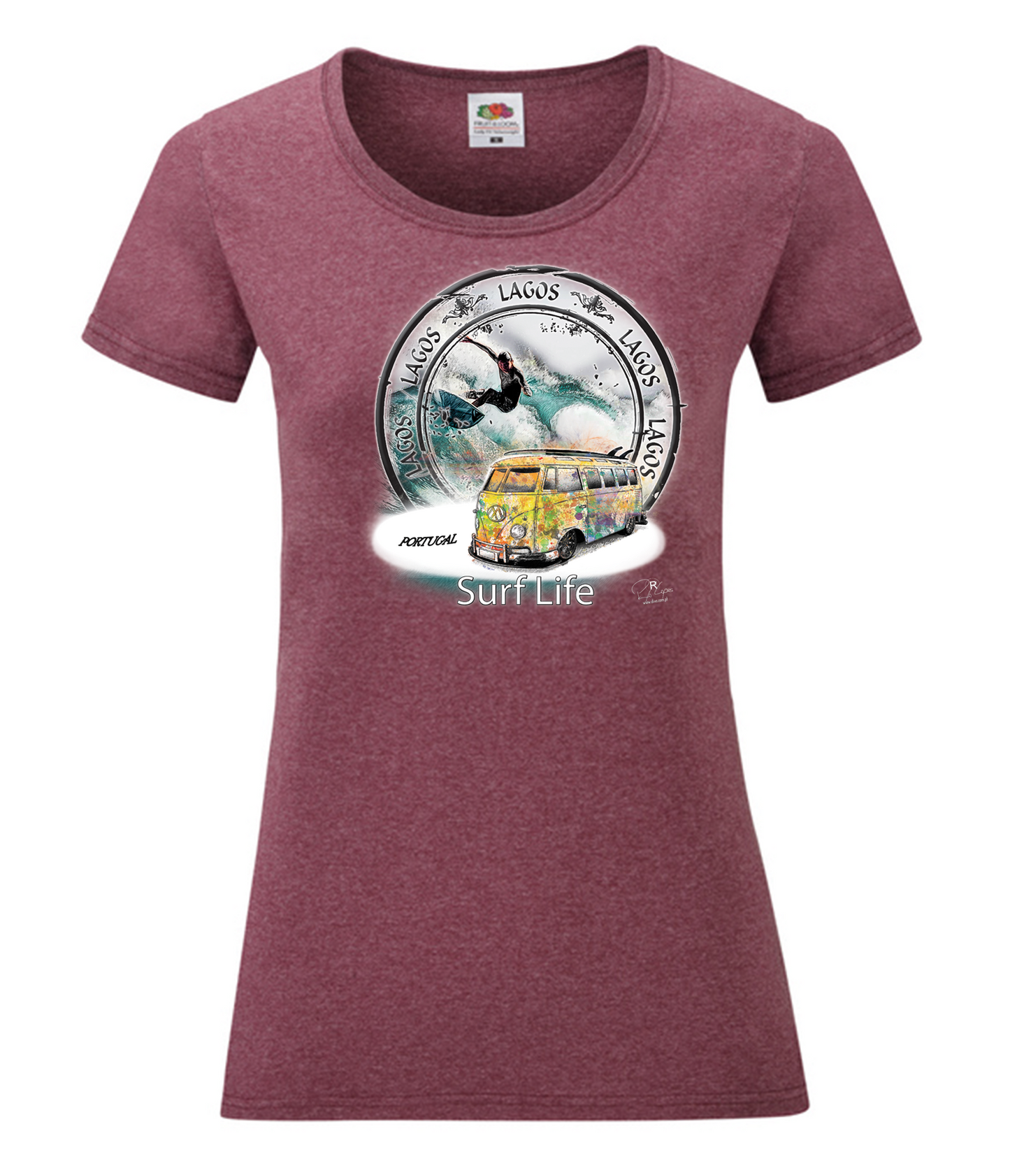 T-shirt Senhora Surf Life Lagos