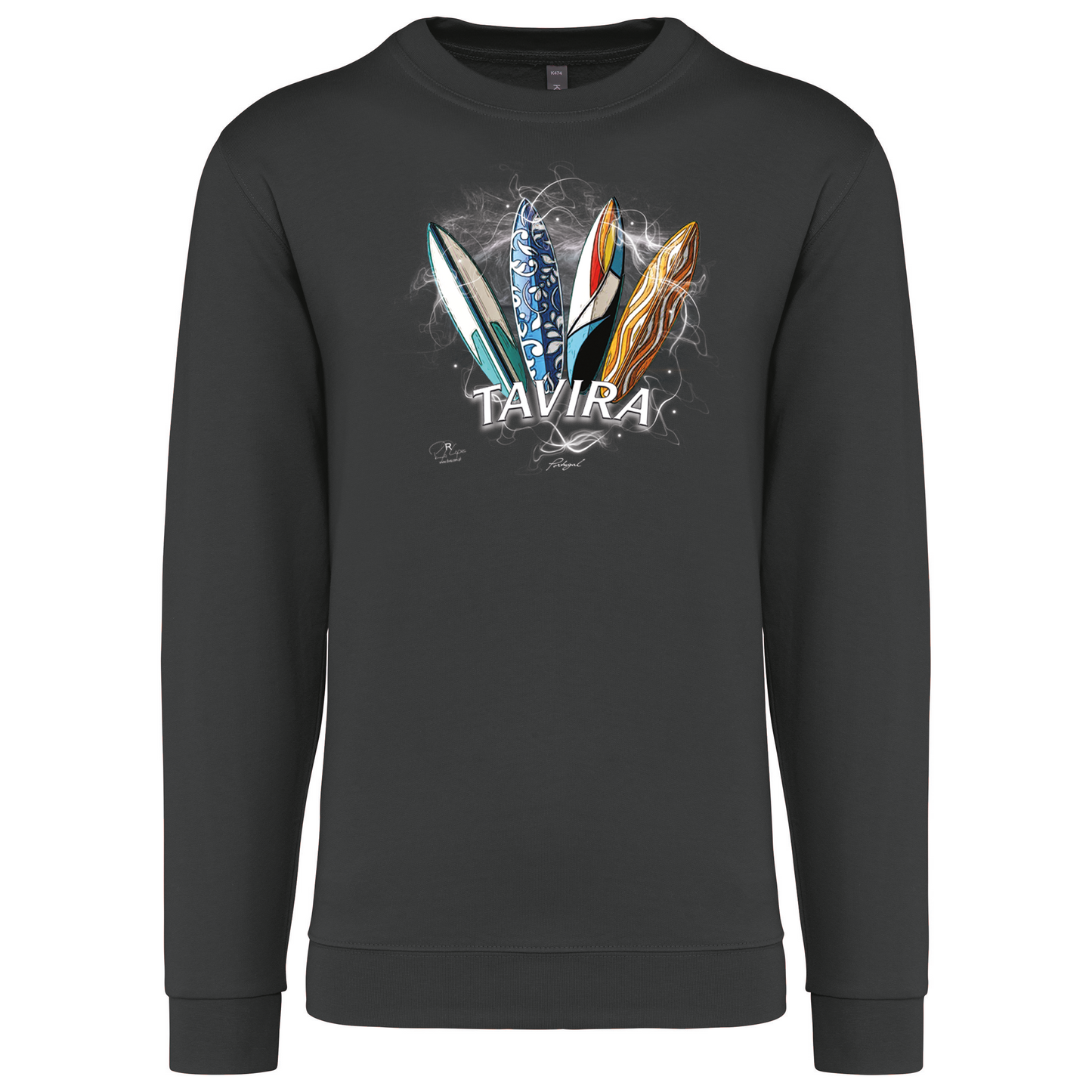 Sweatshirt Kariban sem Capuz Surfboards Tavira