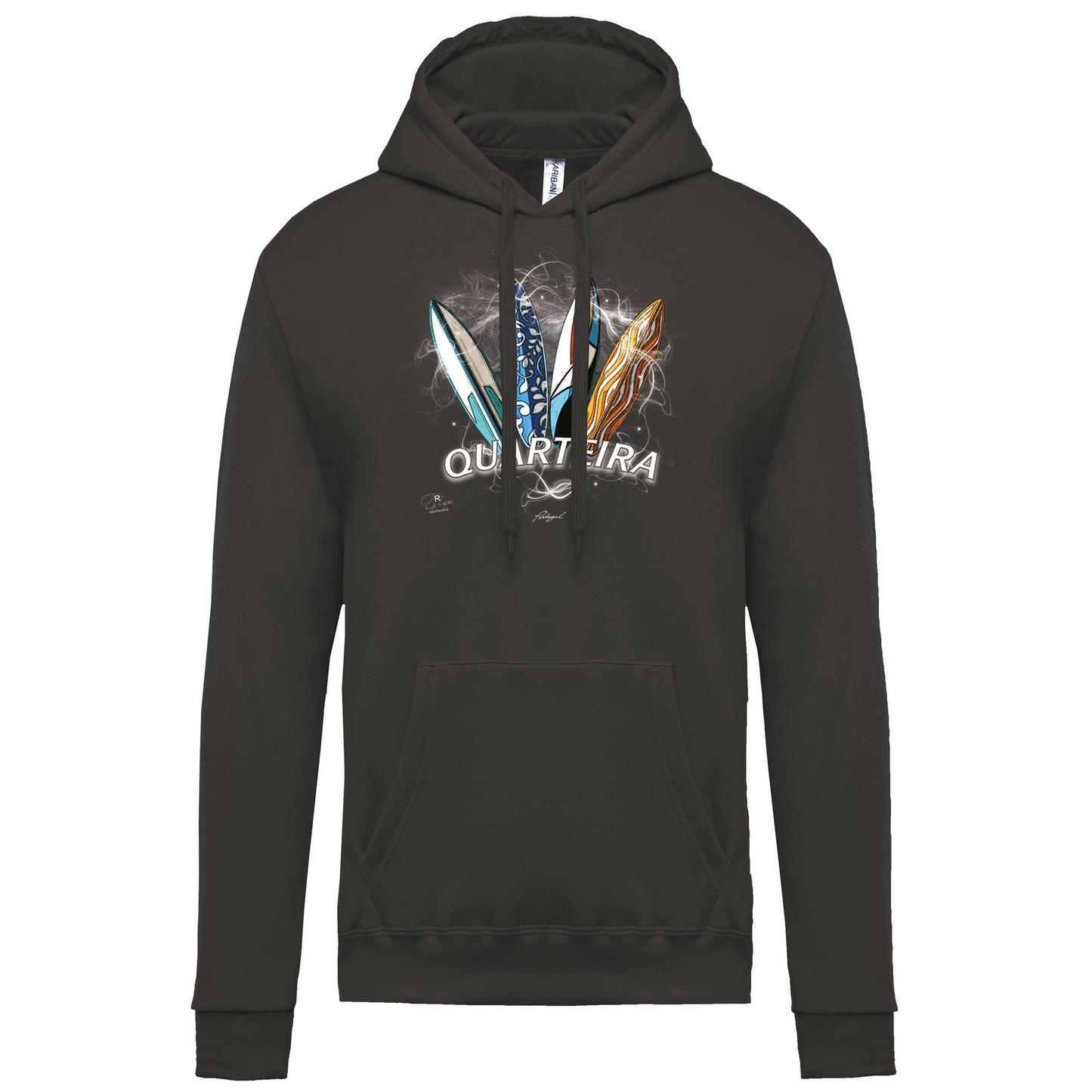 Sweatshirt Kariban com Capuz Surfboards Quarteira