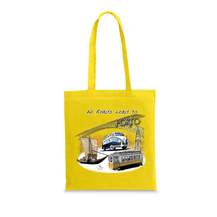 Saco Algodão 140g All Roads Lead to Porto
