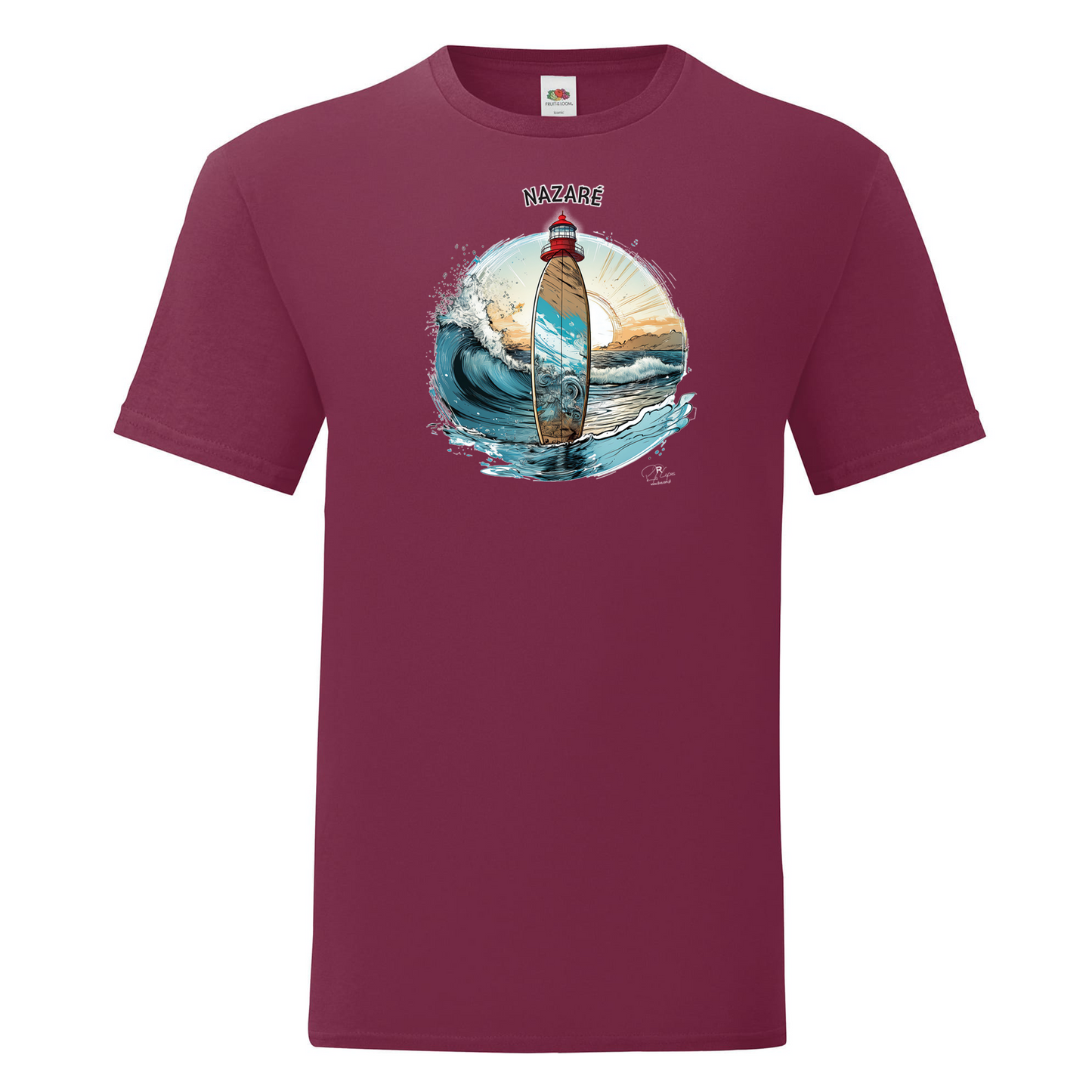 T-shirt Fruit of the Loom, Iconic, 150g, Sol Nazaré