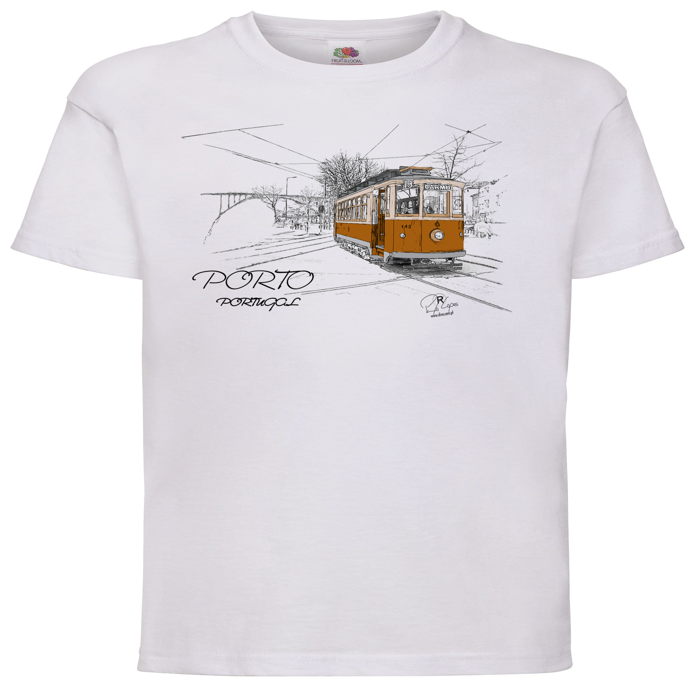 T-shirt Fruit of the Loom Kids Carmo