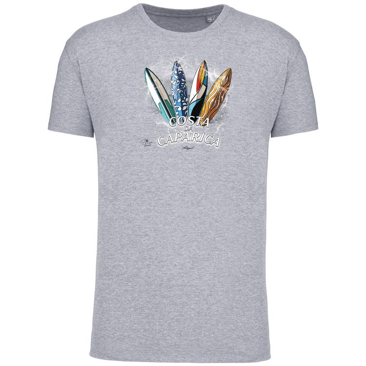 T-Shirt Algodão Biológico Surfboards Costa da Caparica