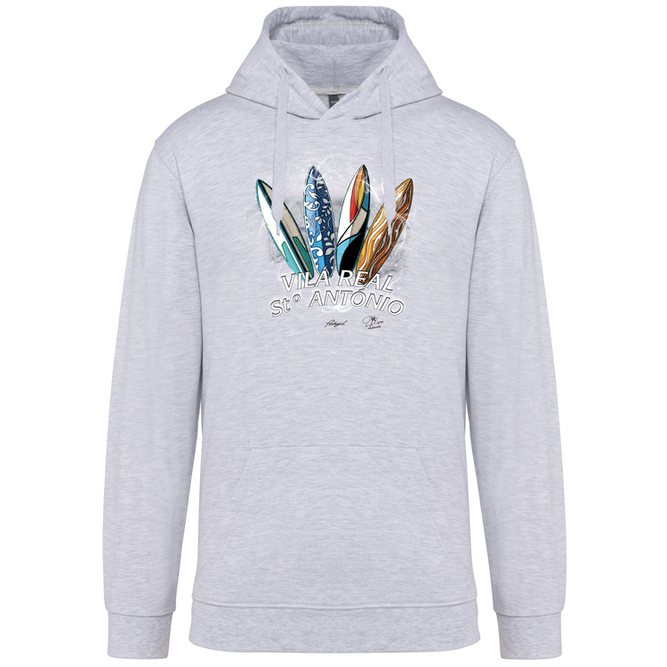 Sweatshirt Kariban com Capuz Surfboards Vila Real Stº António