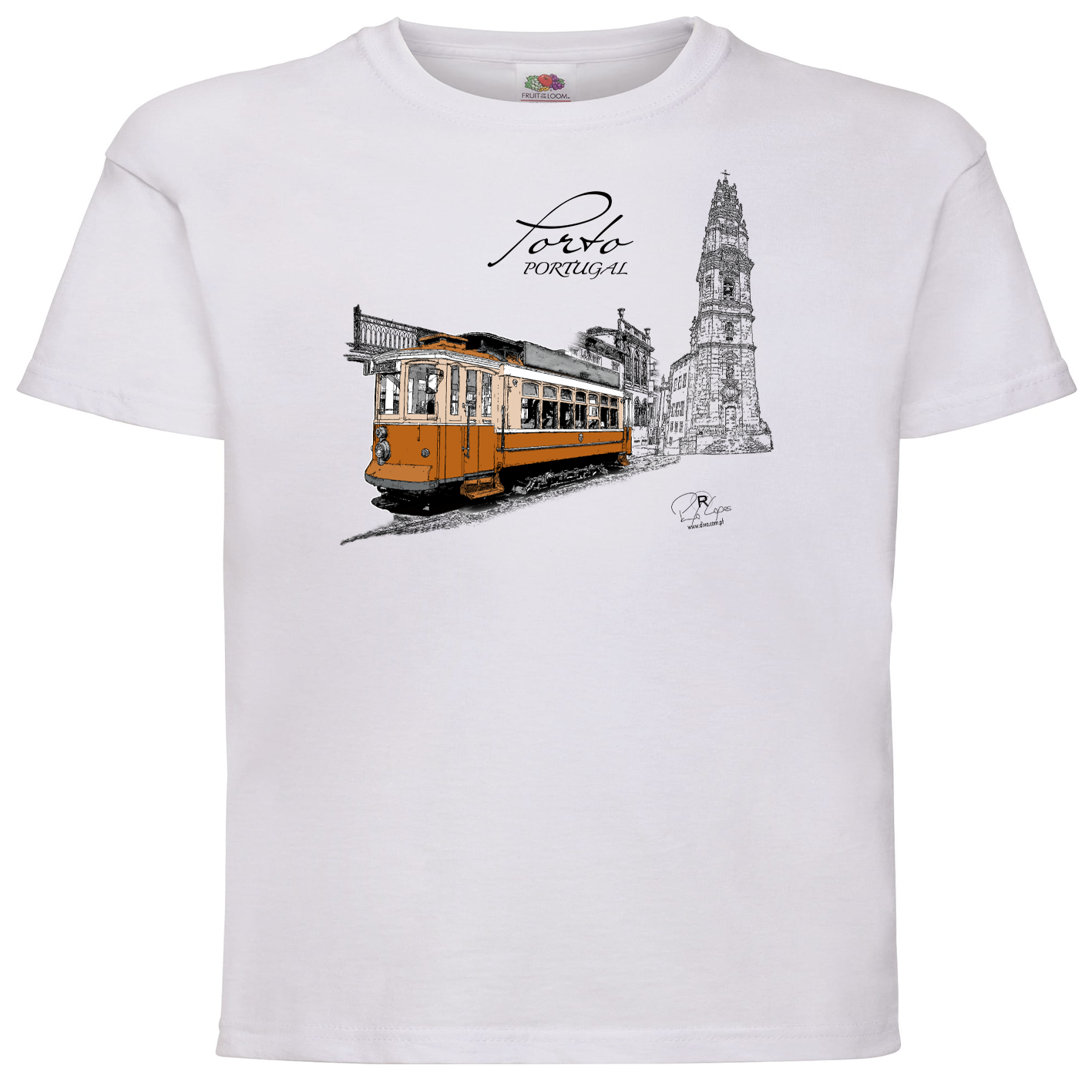T-shirt Fruit of the Loom Kids Clérigos