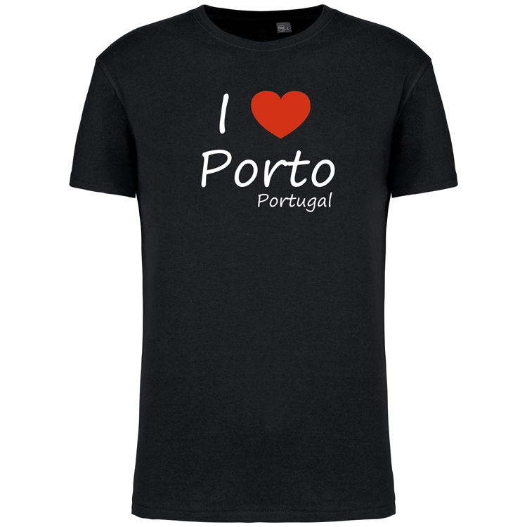 T-Shirt Algodão Biológico I Love Porto