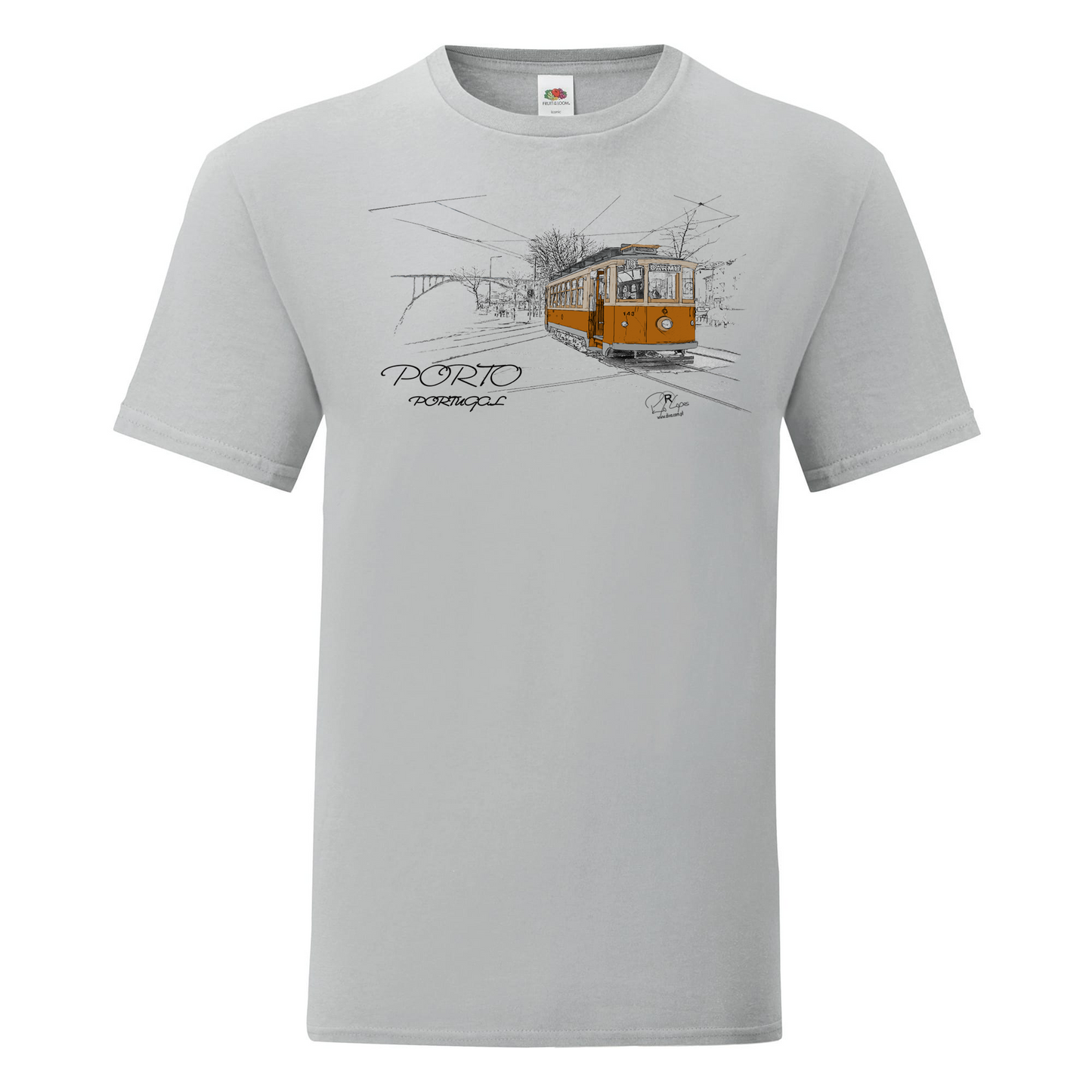 T-shirt Fruit of the Loom, Iconic, 150g, Carmo