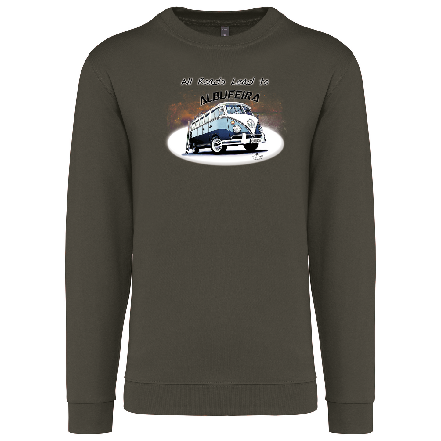 Sweatshirt Kariban sem Capuz All Roads Lead to Albufeira