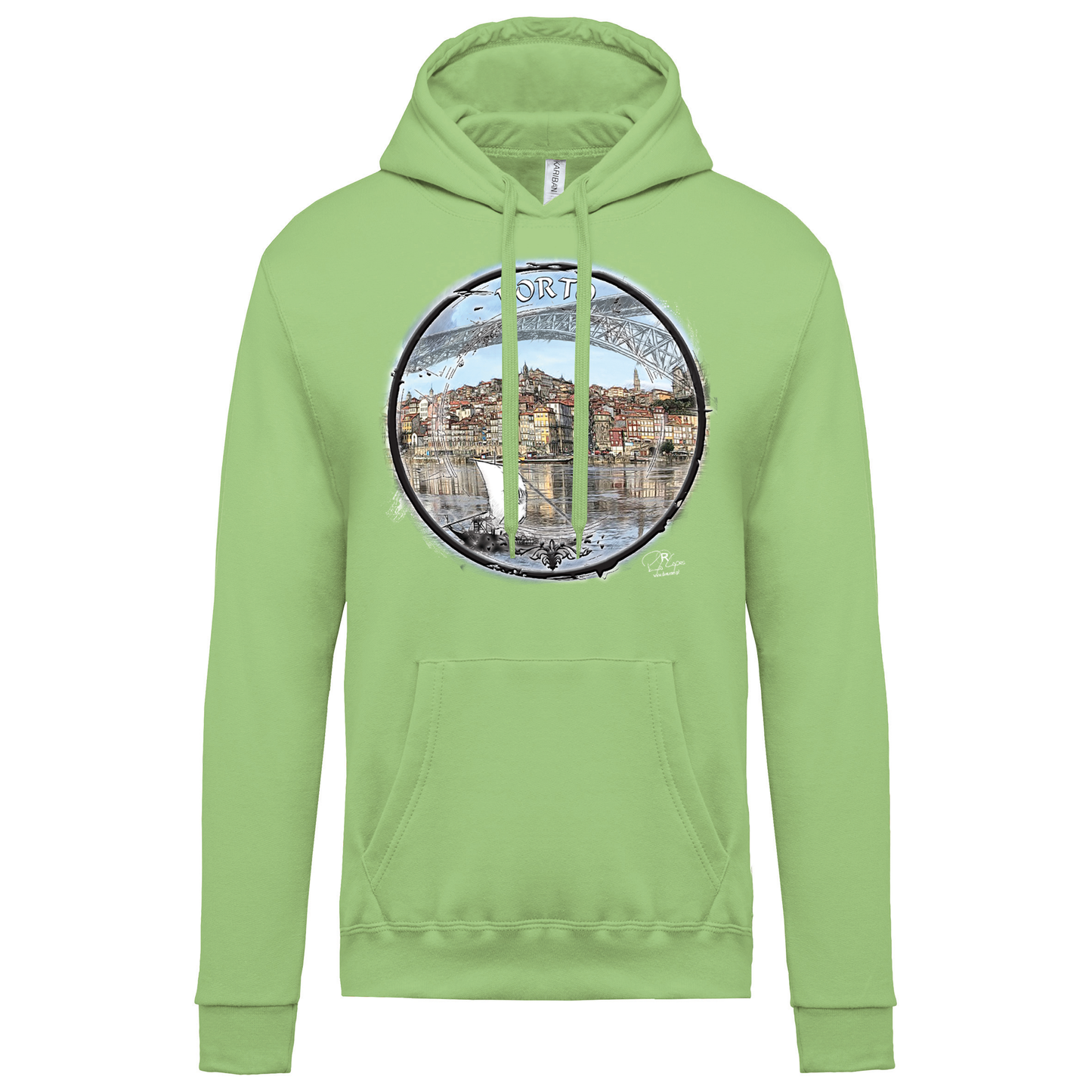 Sweatshirt Kariban com Capuz Selo Porto
