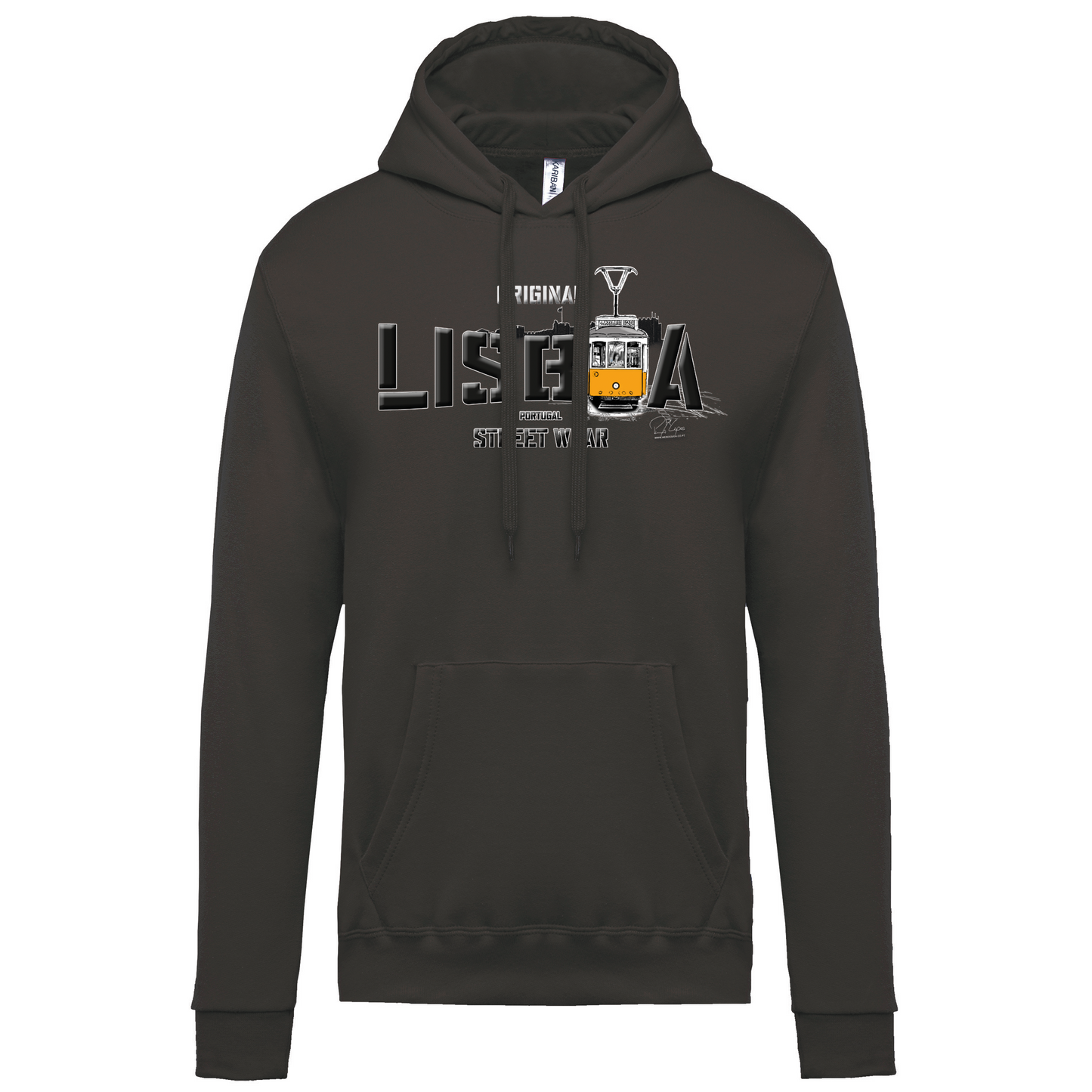 Sweatshirt Kariban com Capuz Original Lisboa