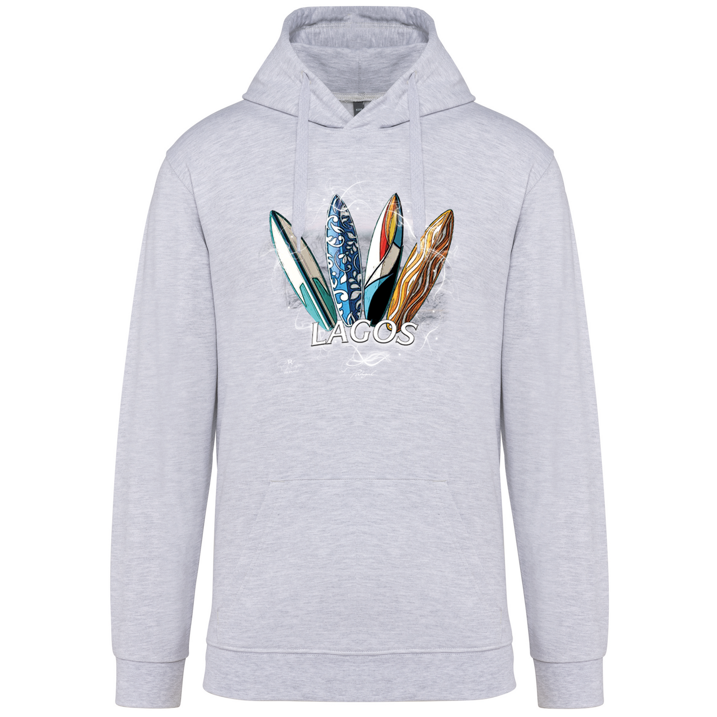 Sweatshirt Kariban com Capuz Surfboards Lagos