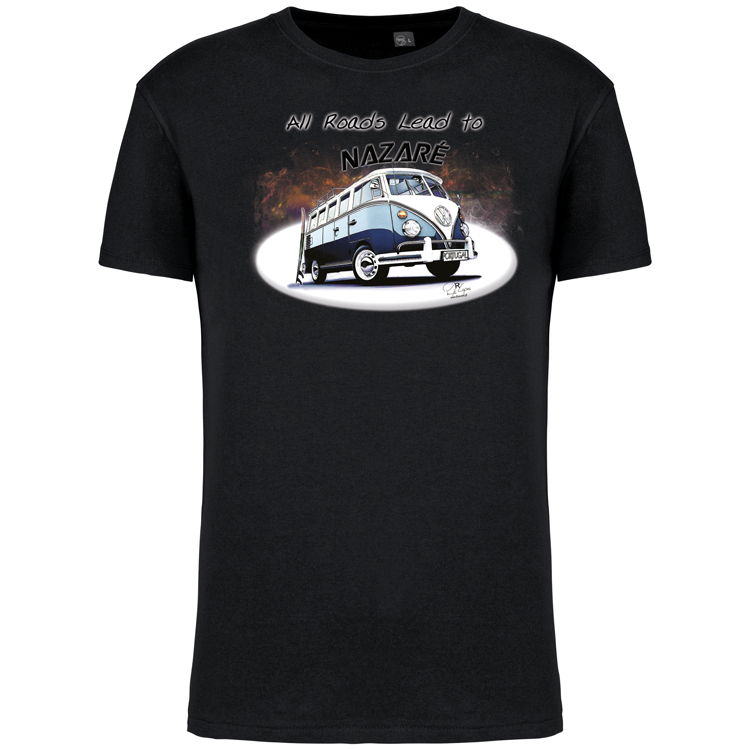 T-Shirt Algodão Biológico All Roads Lead to Nazaré