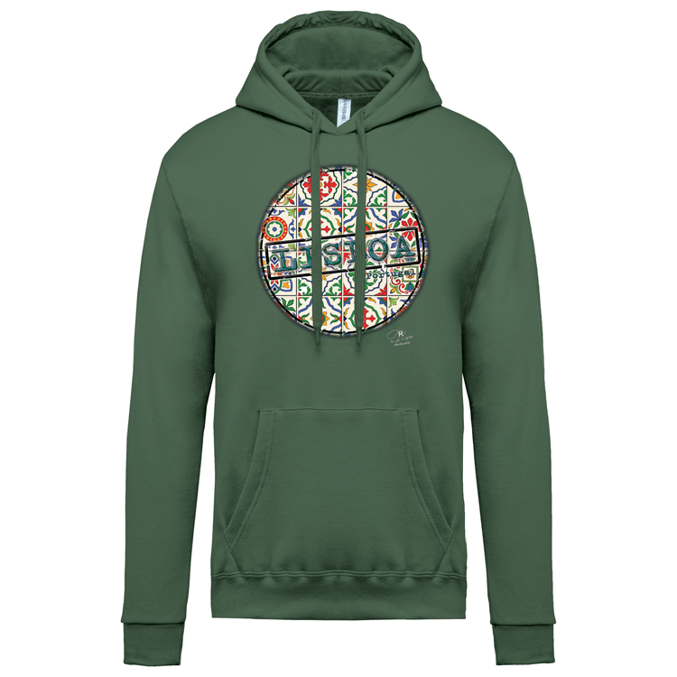 Sweatshirt Kariban com Capuz Pin Lisboa