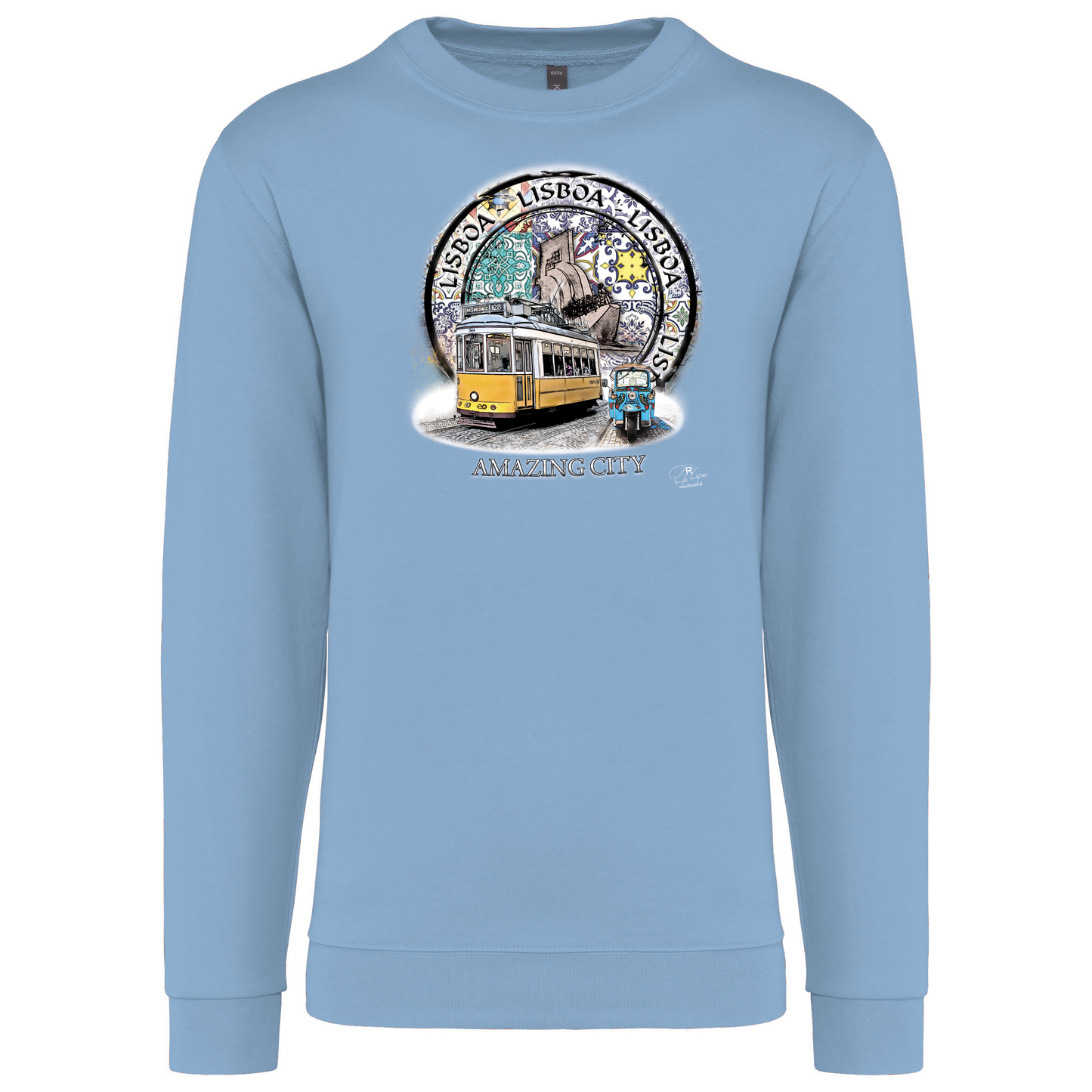 Sweatshirt Kariban sem Capuz Amazing City Lisboa